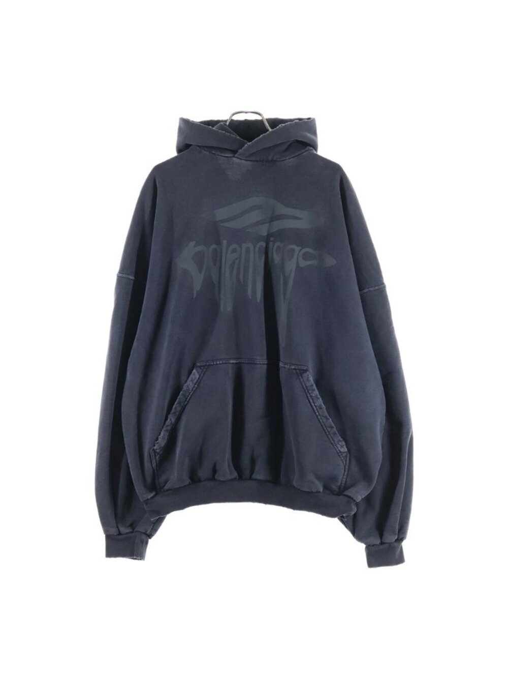 Balenciaga 25 SS Large Fit Hoodie Pullover Black